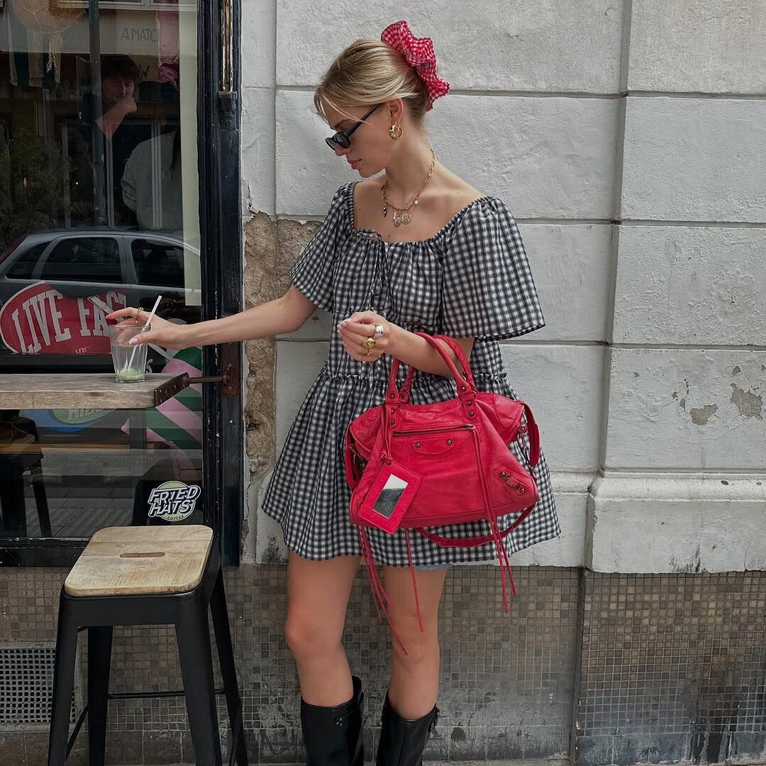 Balenciaga City Orange Leather