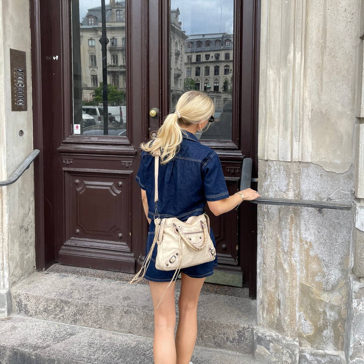 Balenciaga Town Black Leather