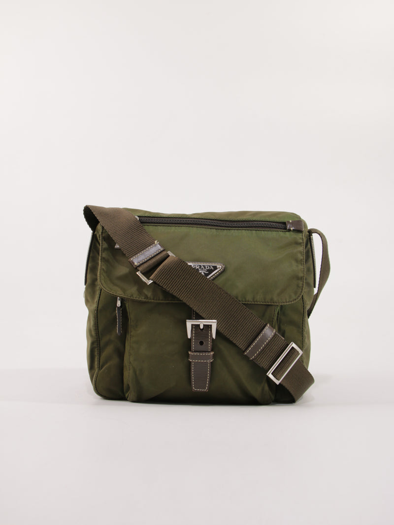 Prada Single Buckle Messenger