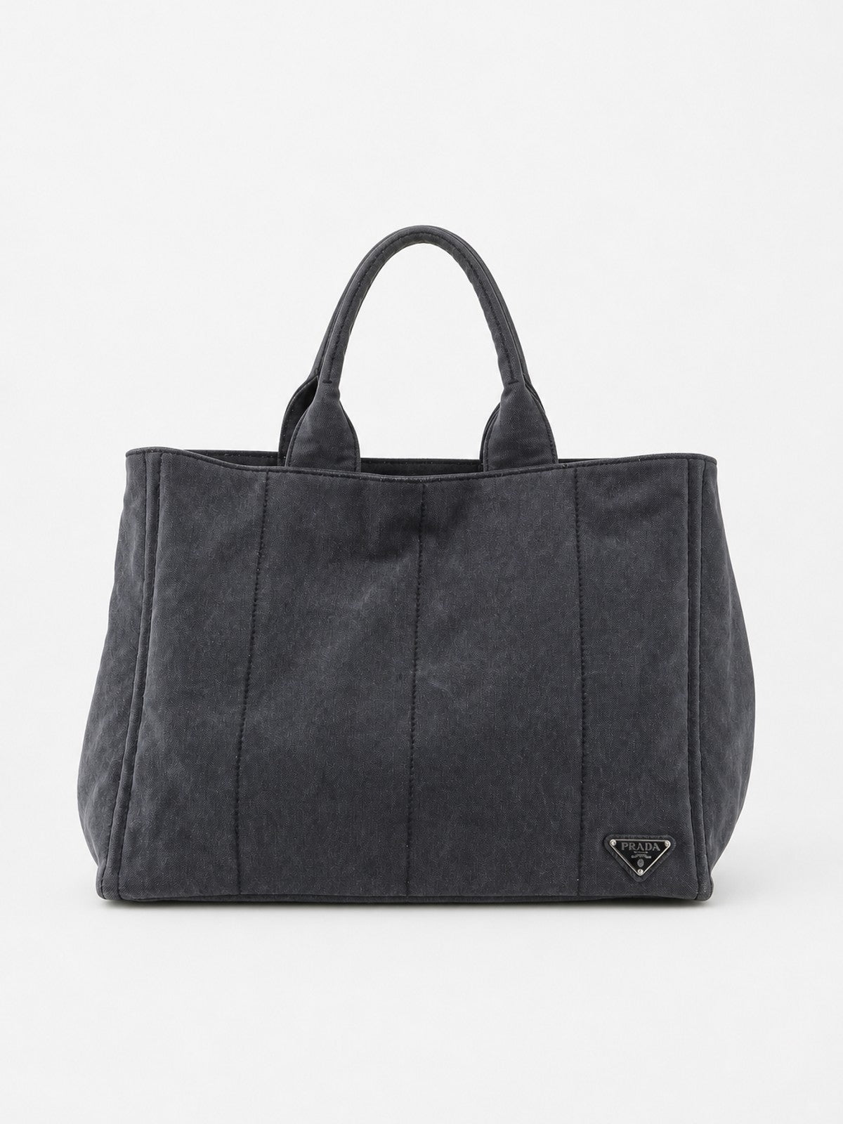 Prada Large Canapa Grey Canvas