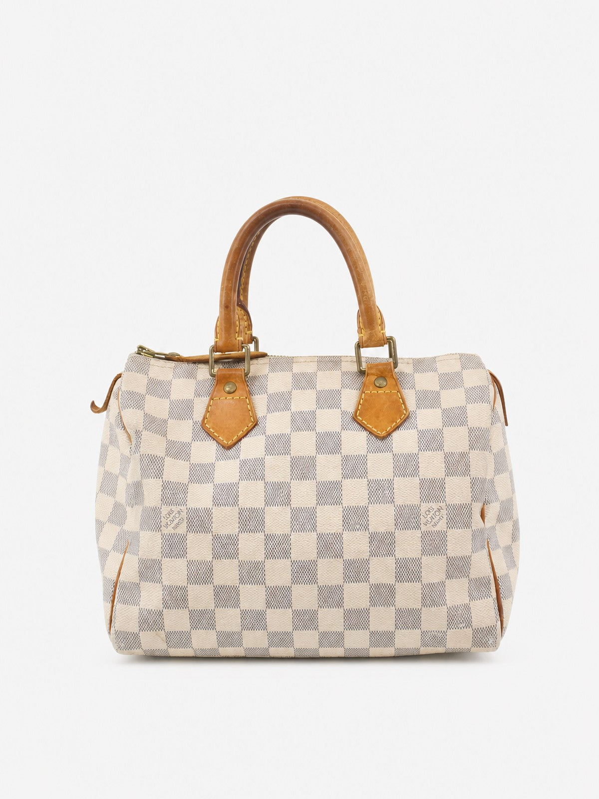 Louis Vuitton Speedy 25 White Canvas