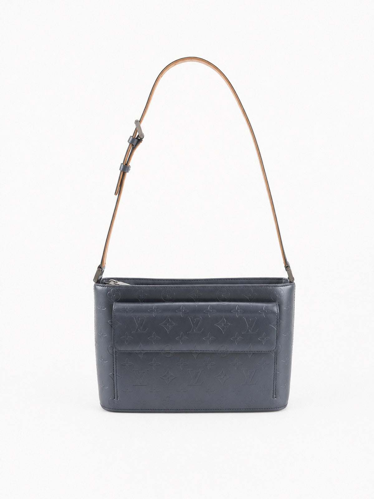 Louis Vuitton Shoulder Bag Grey Vernis leather