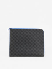 Louis Vuitton Pouch Black Canvas