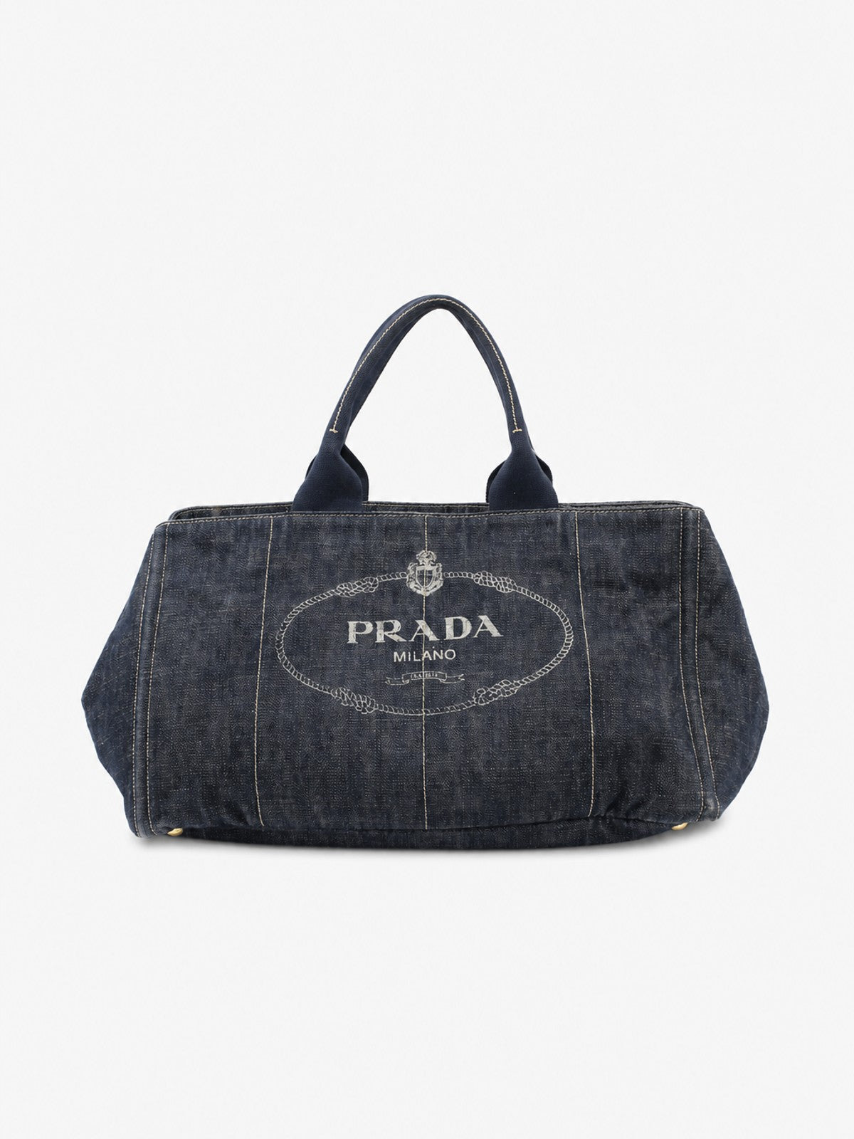 Prada Large Canapa Blue Denim