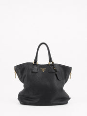 Prada Tote Bag Black Leather