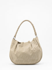 Christian Dior Shoulder Bag Beige Canvas