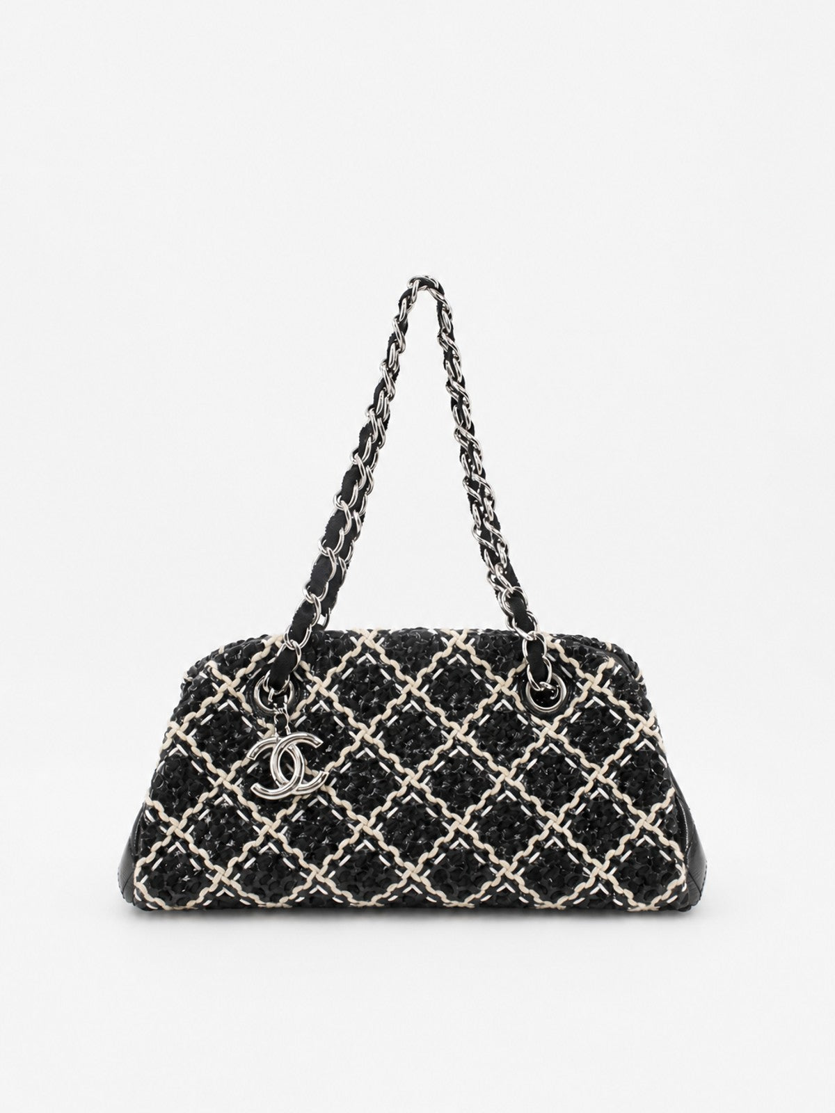 Chanel Shoulder Bag Black Leather