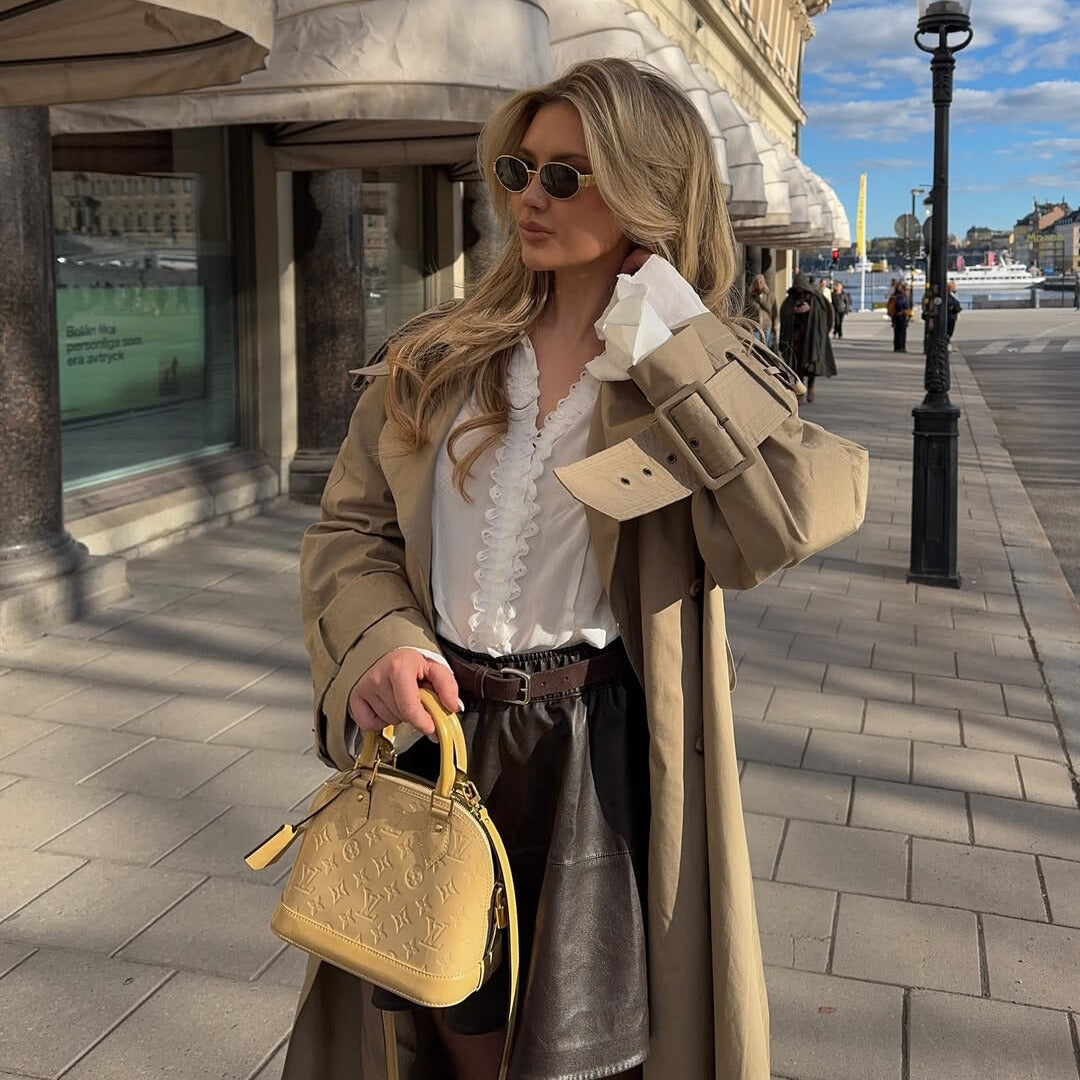 Louis Vuitton Alma BB Beige Vernis leather